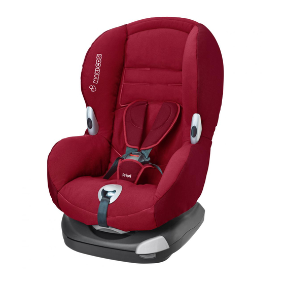 Maxi-Cosi Priori XP Mode D'emploi Et Garantie
