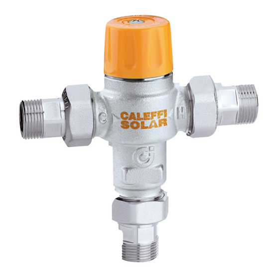 Caleffi solar 2527 Serie Mode D'emploi