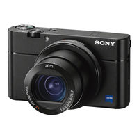 Sony Cyber-shot DSC-RX100 Guide De L'utilisateur