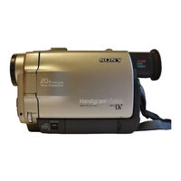 Sony Handycam Vision DCR-TRV7E Mode D'emploi