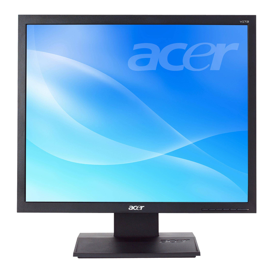 Acer V173 Manuel De L'utilisateur