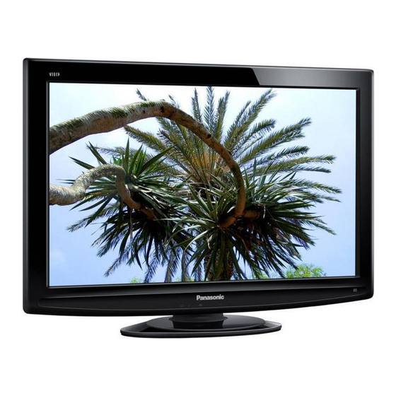 Panasonic VIERA TX-L32U10E Mode D'emploi