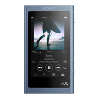 Sony NW-A55L Manuel D'instructions
