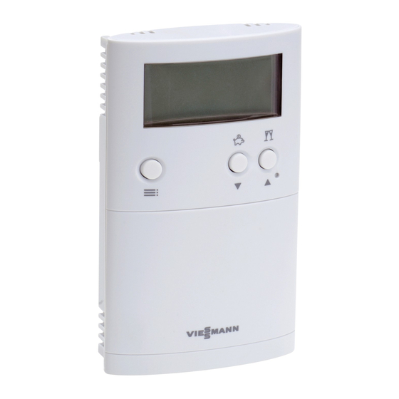 Viessmann VITOTROL 100 UTDB Notice D'utilisation Pour L'utilisateur