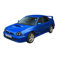 Subaru Impreza WRX 2001 Mode D'emploi