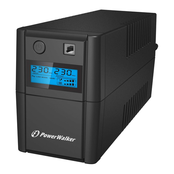 PowerWalker VI 650SE LCD Guide De Démarrage Rapide