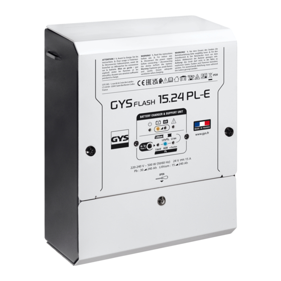GYS GYSFLASH 15.24 PL-E Mode D'emploi