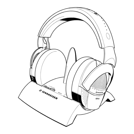 Sennheiser Wireless RS 45 Notice D'emploi