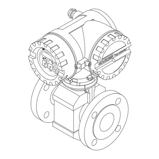 Endress+Hauser promag 33 Instructions De Montage Et De Mise En Service