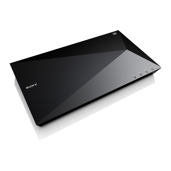 Sony BDP-S4100 Mode D'emploi