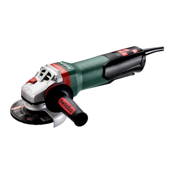 Metabo WPB 13-125 Quick DS Mode D'emploi