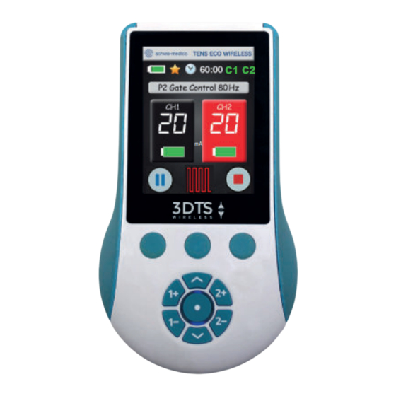 schwa-medico TENS ECO WIRELESS Mode D'emploi Et Guide D'utilisation