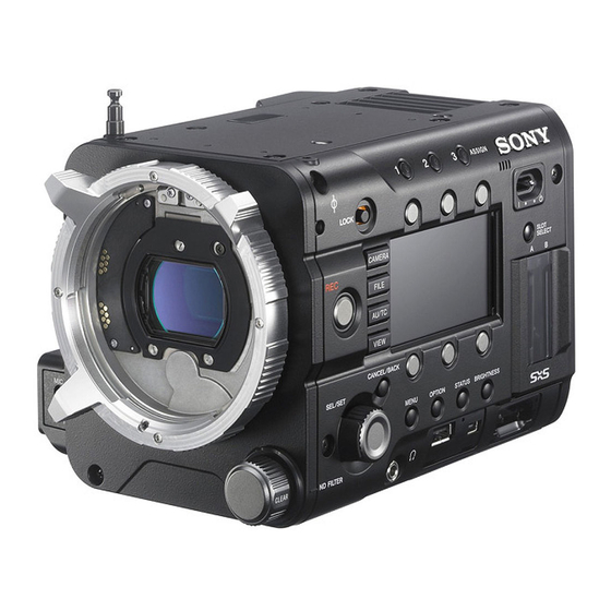 Sony PMW-F55 Mode D'emploi