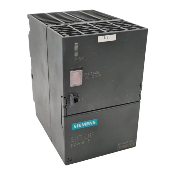 Siemens SITOP power 2 Instructions