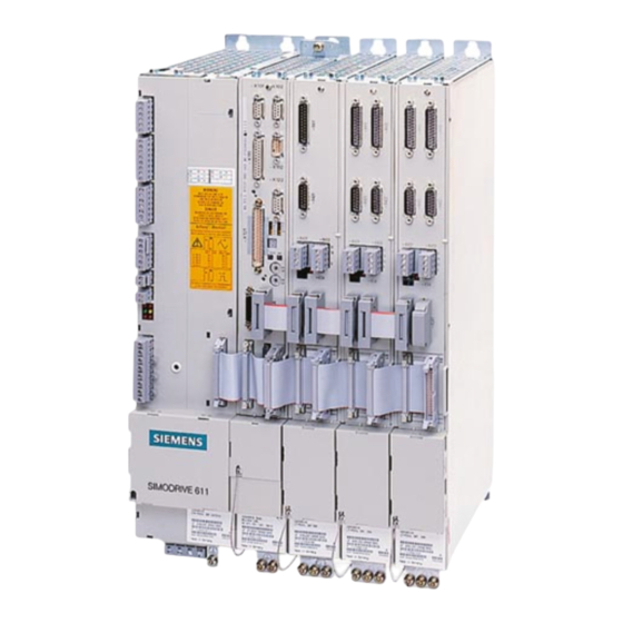 Siemens simodrive 611 Manuel De Configuration