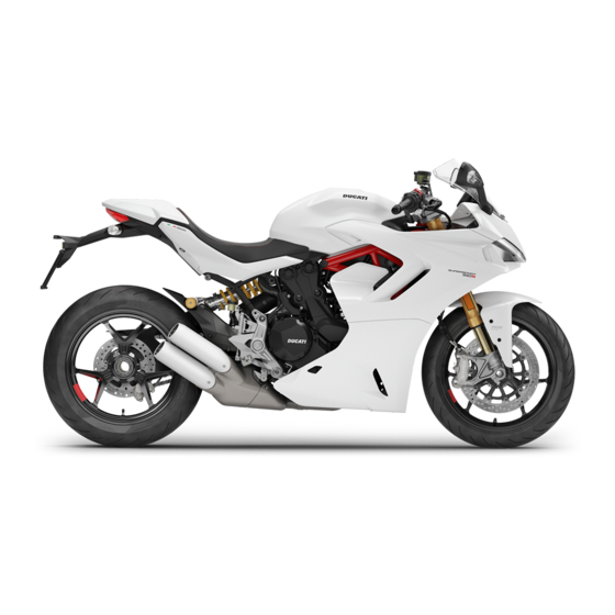 Ducati SuperSport 950 2021 Manuel D'utilisation Et Entretien