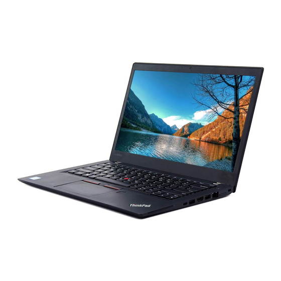 Lenovo ThinkPad T460s Guide D'utilisation