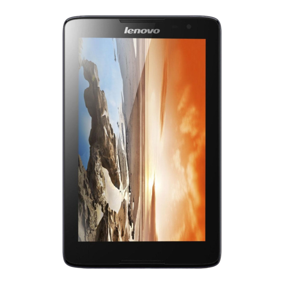 Lenovo TAB A8-50 Guide De Démarrage Rapide