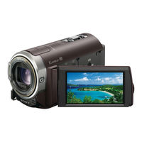 Sony HDR-CX300 Mode D'emploi