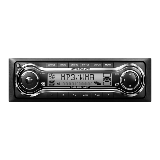 Blaupunkt Santa Cruz MP36 Notice De Montage