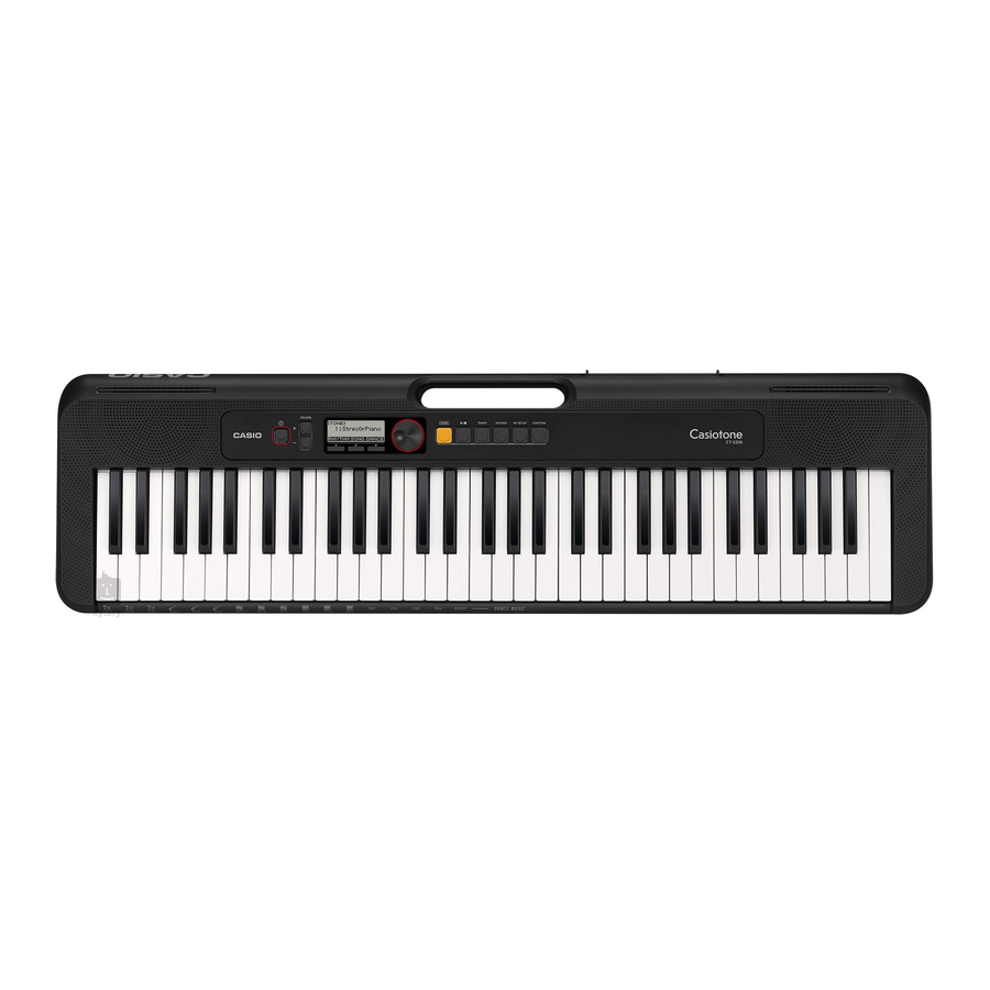 Casio Casiotone CT-S200 Mode D'emploi