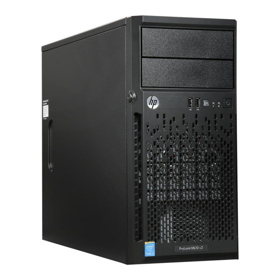 HP ProLiant ML10 v2 Manuel De L'utilisateur