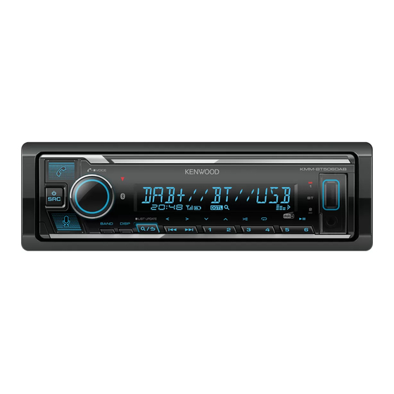 Kenwood KMM-BT506DAB Mode D'emploi