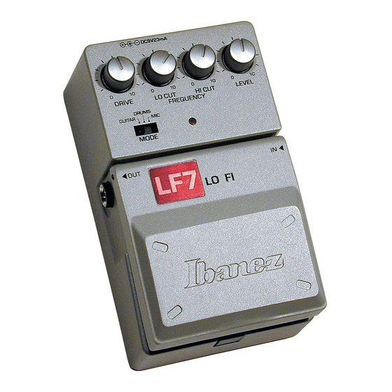 Ibanez Tone-Lok LF7 Mode D'emploi