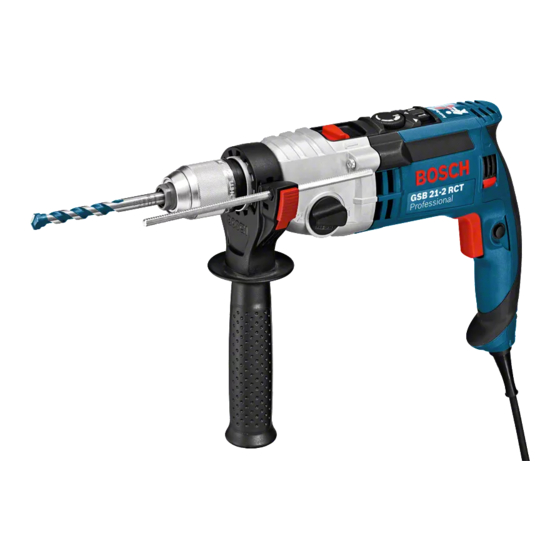 Bosch GSB Professional 21-2 Notice Originale