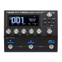 Boss GT-1000 core Mode D'emploi