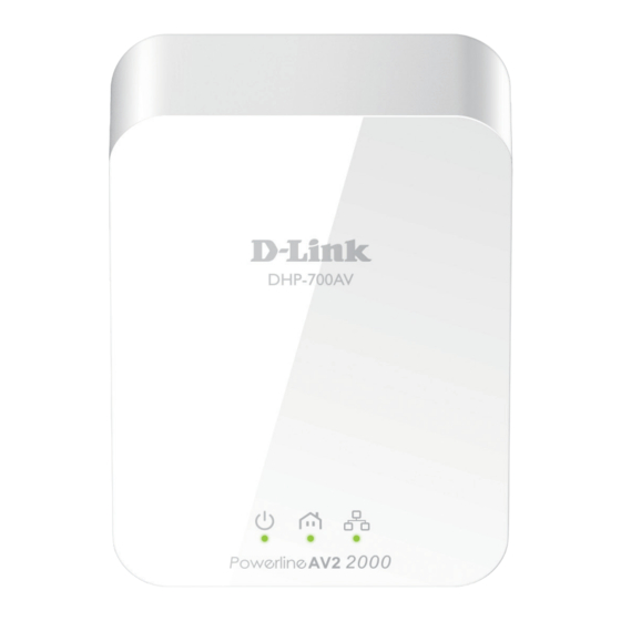 D-Link DHP-700AV CPL AV2 2000 Gigabit HD Manuels