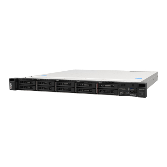 Lenovo ThinkSystem SR250 V2 Guide De Configuration