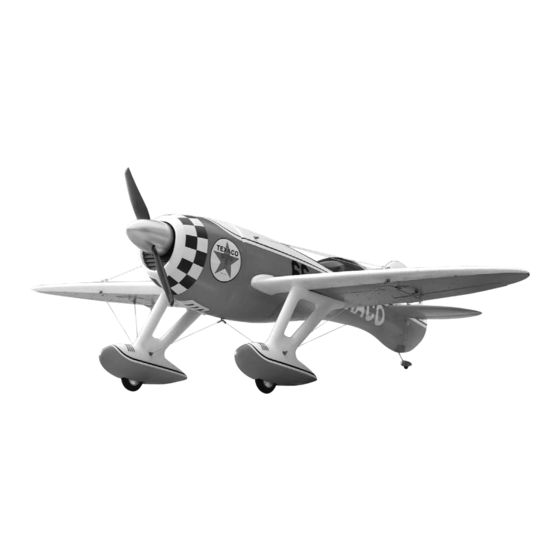 BMI Gee Bee R3 Manuel D'instructions