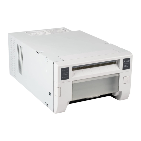 Mitsubishi Electric CP-D80DW Manuel De L'utilisateur