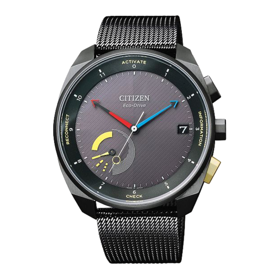 Citizen Eco-Drive Riiiver W510 Manuel D'instructions