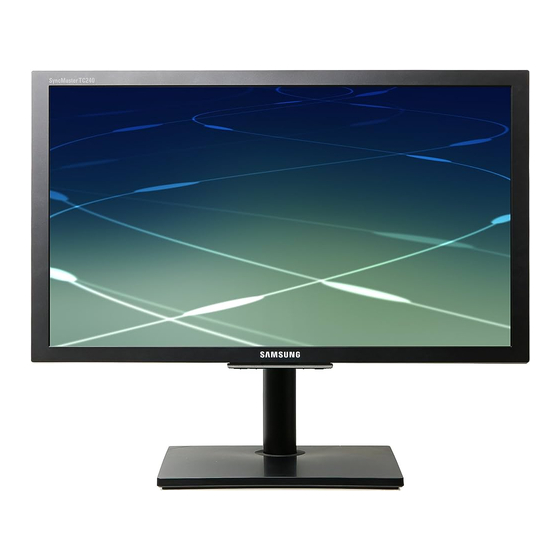 Samsung SyncMaster TC190 Manuel De L'utilisateur