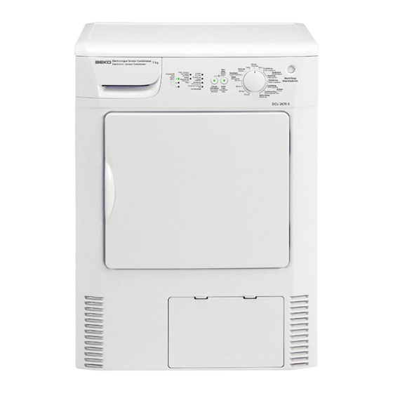 Beko DCU 2670 X Mode D'emploi