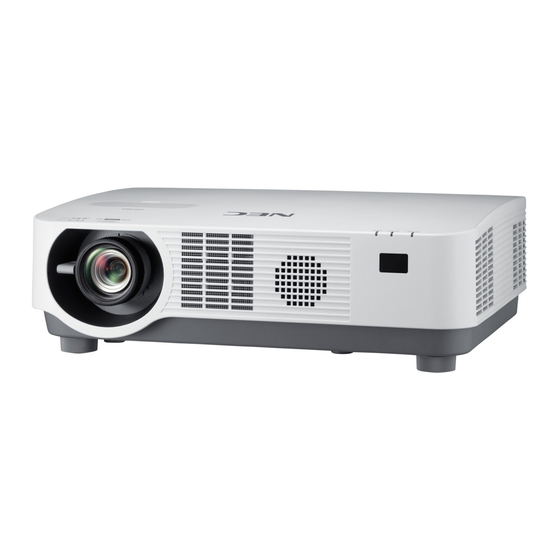 NEC P502HL Mode D'emploi
