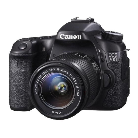 Canon EOS 70D Mode D'emploi
