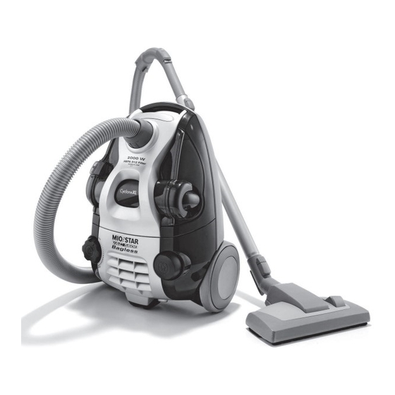 Mio Star VAC 5600 bagless Mode D'emploi