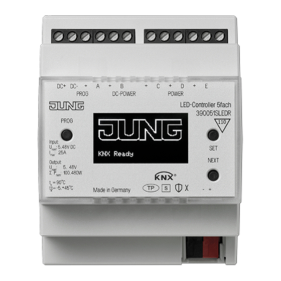 Jung 39005 1S LED R Instructions D'utilisation