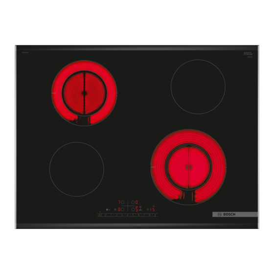 Bosch PKG775FP2E Notice D'installation