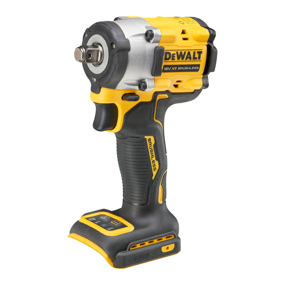 DeWalt DCF921 Guide D'utilisation