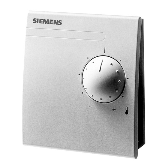 Siemens QAX30.1 Mode D'emploi