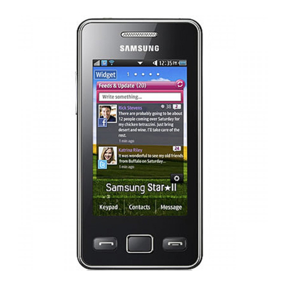 Samsung Player City S5260P Mode D'emploi