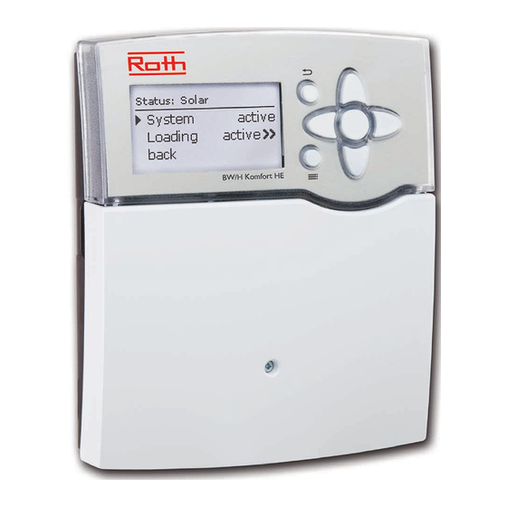 Roth BW/H Komfort HE Manuel Pour Le Technicien Habilité