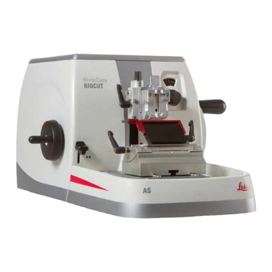 Leica BIOSYSTEMS HistoCore BIOCUT Mode D'emploi