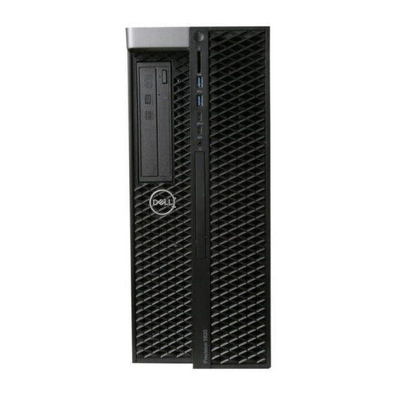 Dell Precision 5820 Tower Manuel Du Propriétaire