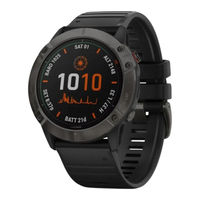 Garmin Fenix 6 Solar Manuel D'utilisation