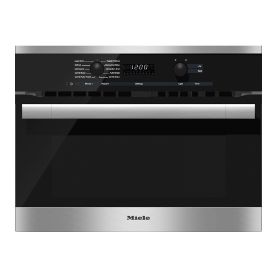 Miele H6100BM Instructions D'utilisation Et D'installation